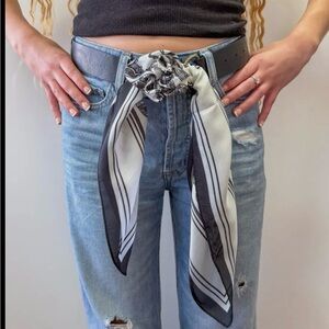 Belt with scarf